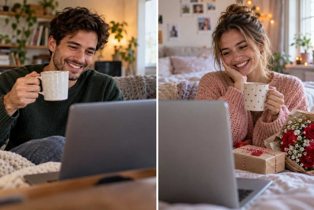 1. Celebrating over a video call — near the long-distance ideas.
